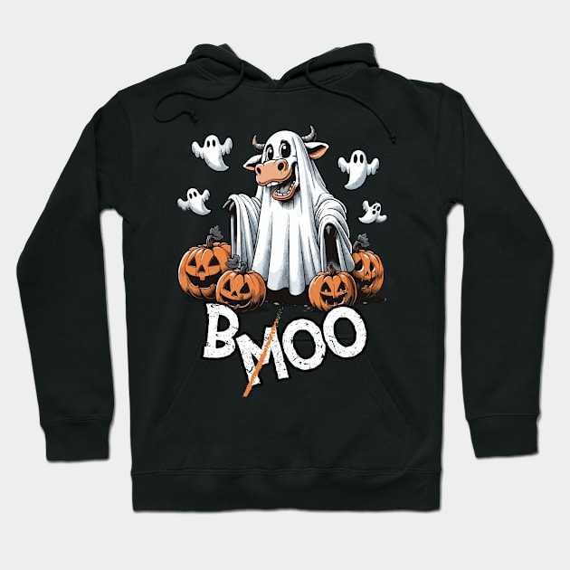 Spook-a-Moo: Halloween's Cutest Cow Hoodie by star trek fanart and more